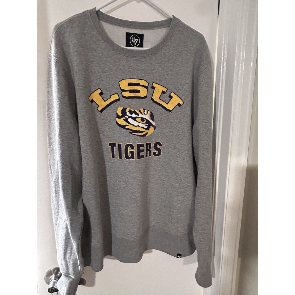 LSU Tigers '47 Crewneck Sweatshirt Men's XL Gray Pullover NCAA
